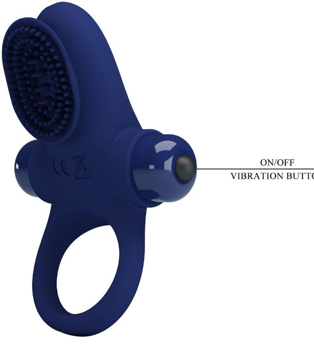 PRETTY LOVE - PALLE RING WITH VIBRATION BLUE
