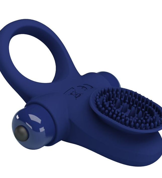 PRETTY LOVE - PALLE RING WITH VIBRATION BLUE