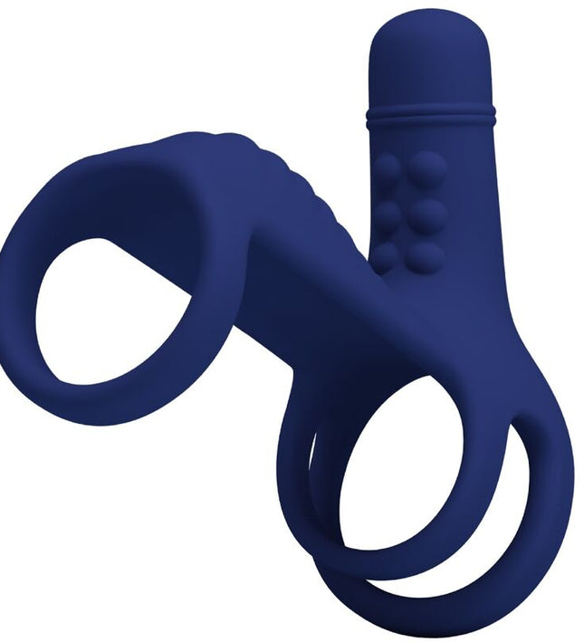 PRETTY LOVE - ELISH VIBRATING RING WITH EXTENSION BLUE