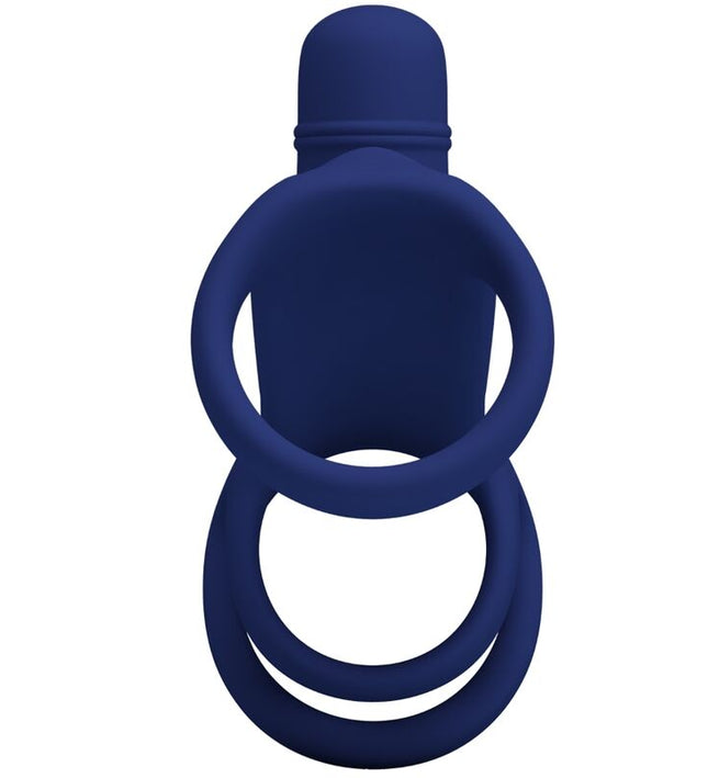 PRETTY LOVE - ELISH VIBRATING RING WITH EXTENSION BLUE