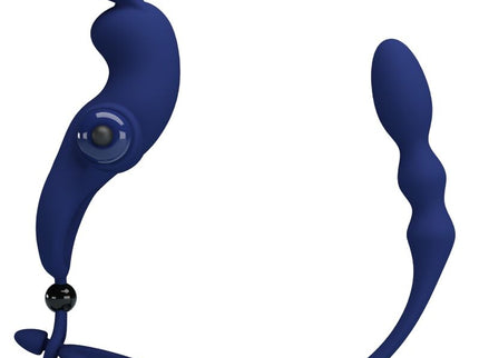 PRETTY LOVE - AYAD RABBIT VIBRATOR RING WITH PLUG BLUE