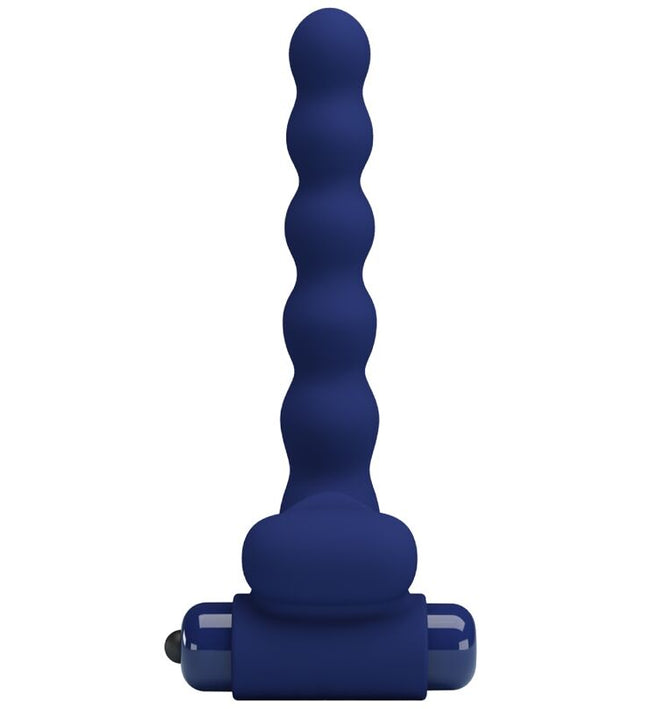 PRETTY LOVE - AJMAL VIBRATING RING WITH PLUG BLUE