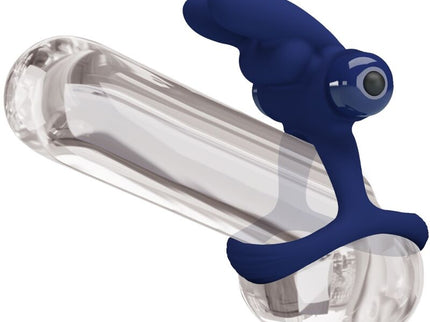 PRETTY LOVE - FRANCISCO DOUBLE VIBRATING RING RABBIT BLUE