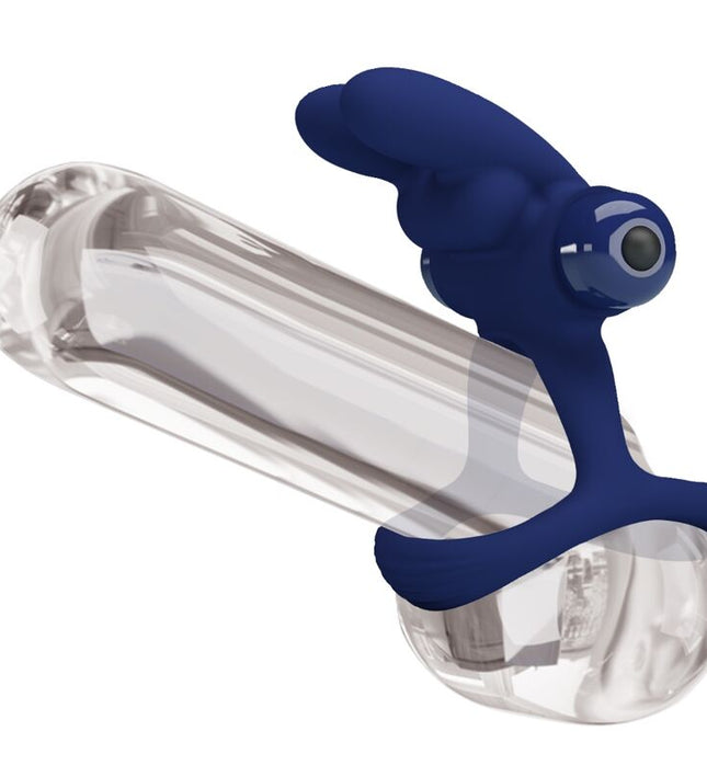 PRETTY LOVE - FRANCISCO DOUBLE VIBRATING RING RABBIT BLUE