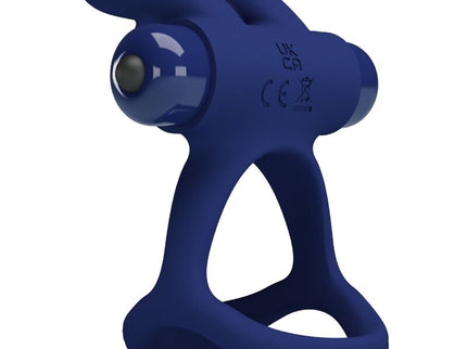 PRETTY LOVE - FRANCISCO DOUBLE VIBRATING RING RABBIT BLUE