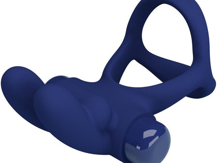 PRETTY LOVE - FRANCISCO DOUBLE VIBRATING RING RABBIT BLUE