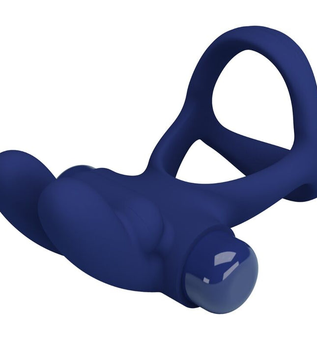 PRETTY LOVE - FRANCISCO DOUBLE VIBRATING RING RABBIT BLUE