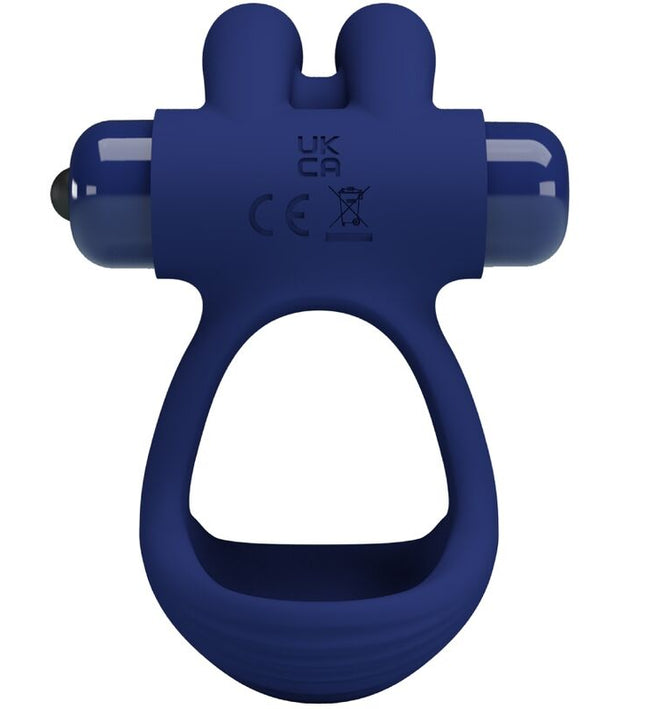 PRETTY LOVE - FRANCISCO DOUBLE VIBRATING RING RABBIT BLUE