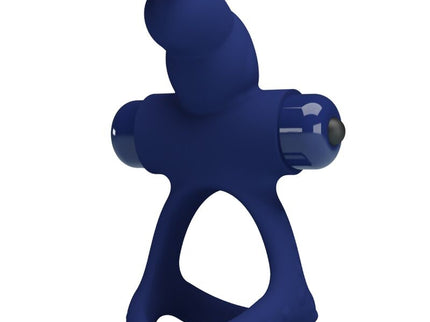 PRETTY LOVE - LUCHITO DOUBLE VIBRATING RING RABBIT BLUE