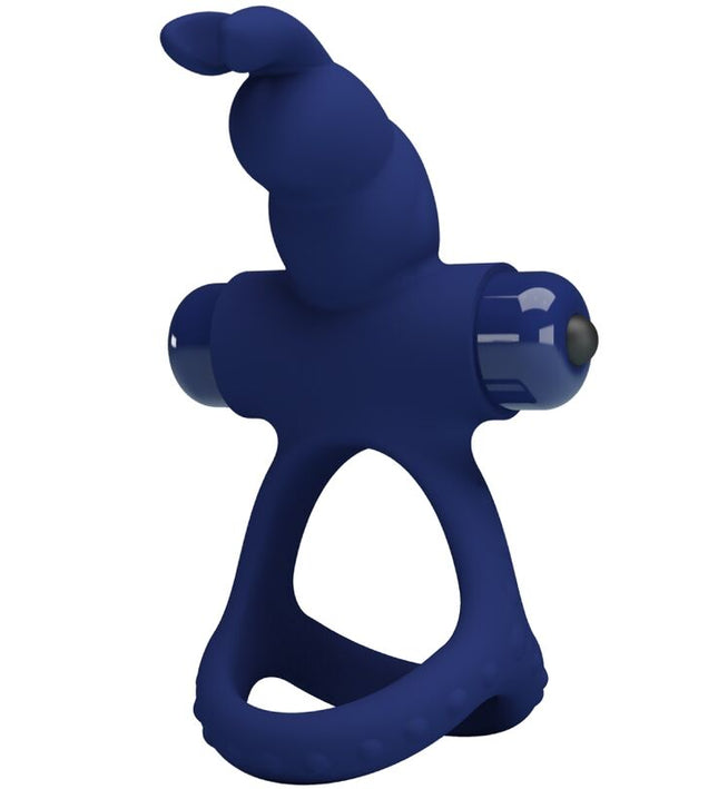 PRETTY LOVE - LUCHITO DOUBLE VIBRATING RING RABBIT BLUE