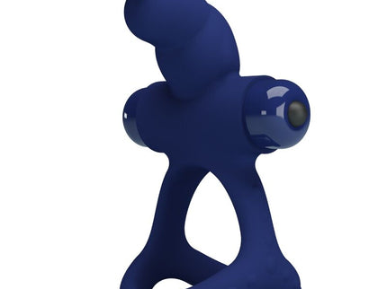 PRETTY LOVE - LUCHITO DOUBLE VIBRATING RING RABBIT BLUE