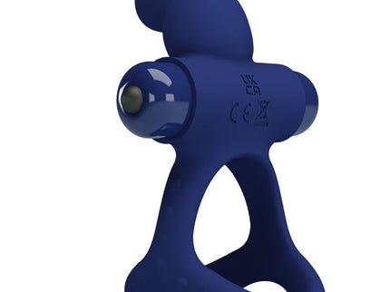 PRETTY LOVE - LUCHITO DOUBLE VIBRATING RING RABBIT BLUE