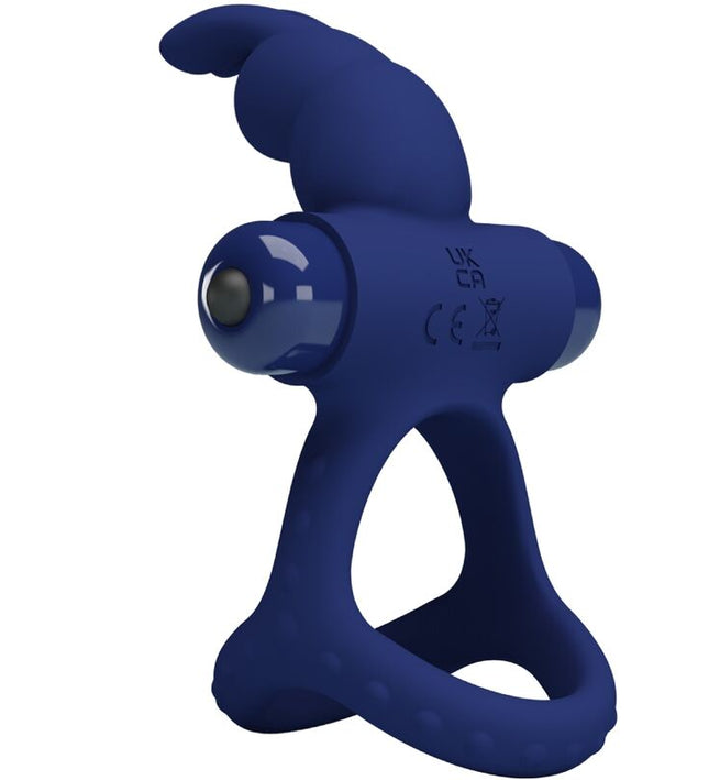 PRETTY LOVE - LUCHITO DOUBLE VIBRATING RING RABBIT BLUE