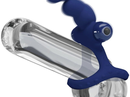 PRETTY LOVE - LUCHITO DOUBLE VIBRATING RING RABBIT BLUE