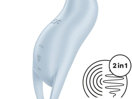 SATISFYER - POCKET PRO 1 CLITORIS STIMULATOR LIGHT BLUE