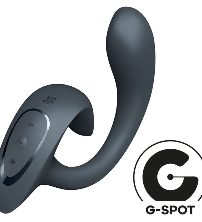 SATISFYER - G FOR GODDESS 1 RABBIT VIBRATOR DARK GRAY