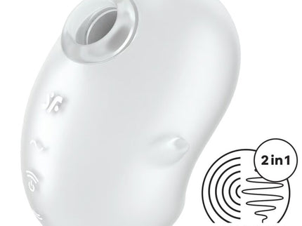 SATISFYER - CUTIE GHOST LAY-ON VIBRATOR WHITE