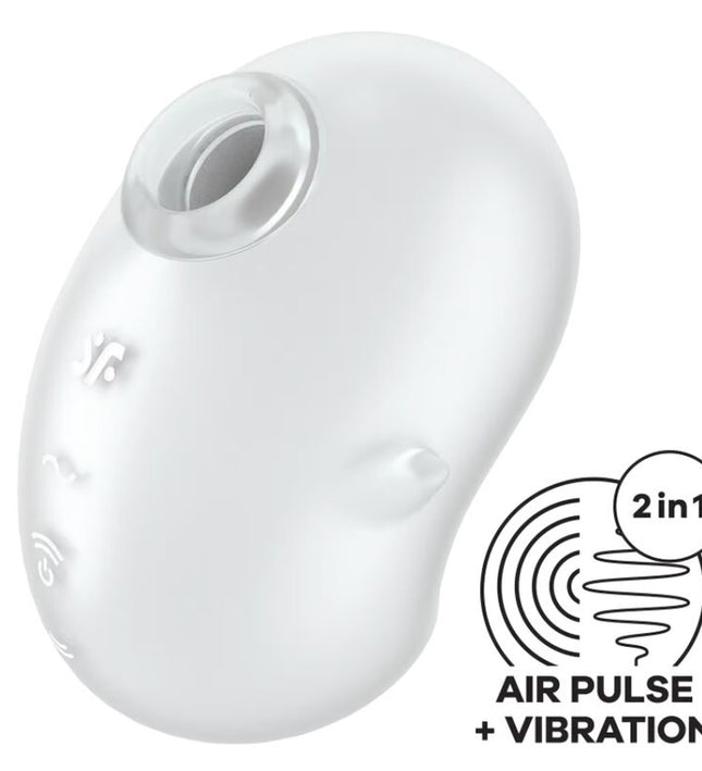 SATISFYER - CUTIE GHOST LAY-ON VIBRATOR WHITE