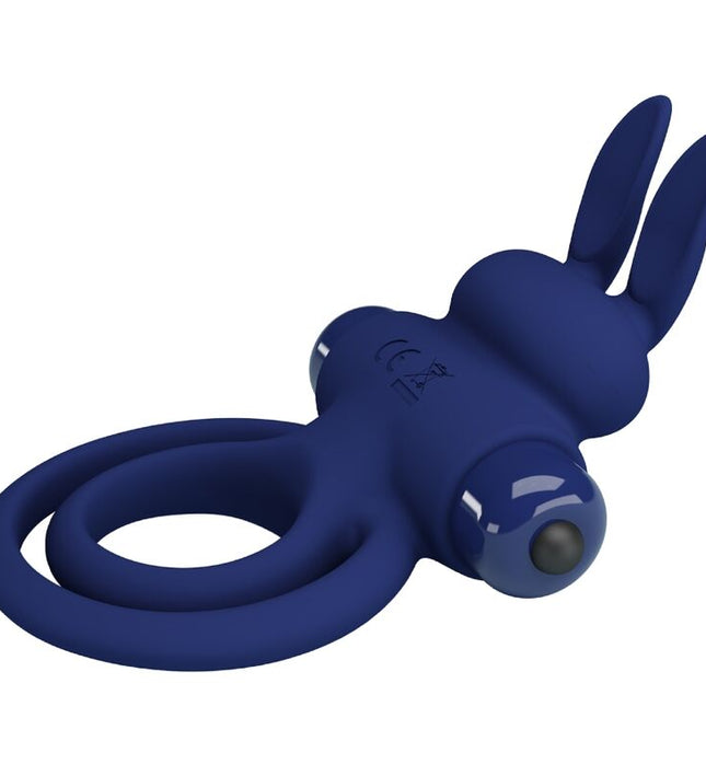 PRETTY LOVE - DAREY DOUBLE VIBRATING RING RABBIT BLUE