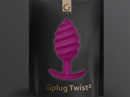 G-VIBE - GPLUG TWIST 2 PURPLE ANAL PLUG