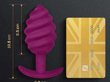 G-VIBE - GPLUG TWIST 2 PURPLE ANAL PLUG