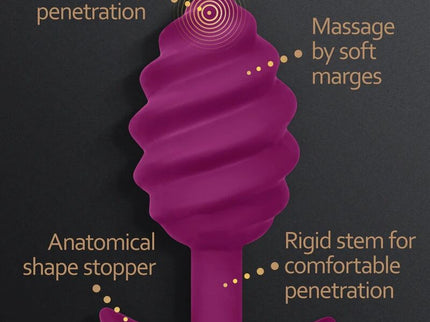 G-VIBE - GPLUG TWIST 2 PURPLE ANAL PLUG