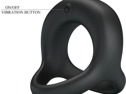 PRETTY LOVE - ELLIOTT  BLACK VIBRATOR RING