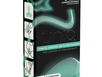 UNIQ - AIR LATEX FREE FEMALE CONDOM 3 UNITS