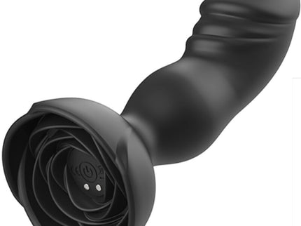 ARMONY - EXTREME A BLOOM ROSE VIBRATOR & ANAL PLUG REMOTE CONTROL BLACK