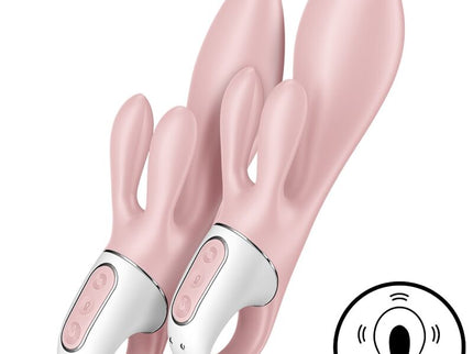 SATISFYER - AIR PUMP BUNNY 3 INFLATABLE RABBIT VIBRATOR PINK
