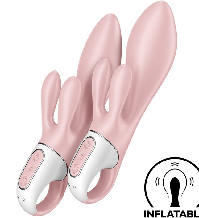 SATISFYER - AIR PUMP BUNNY 3 INFLATABLE RABBIT VIBRATOR PINK