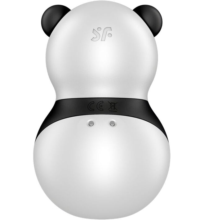 SATISFYER - POCKET PANDA STIMULATOR & VIBRATOR BLACK AND WHITE