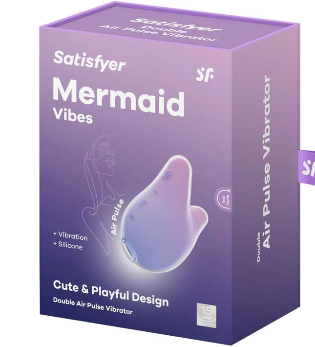 SATISFYER - MERMAID VIBES STIMULATOR & VIBRATOR VIOLET AND PINK