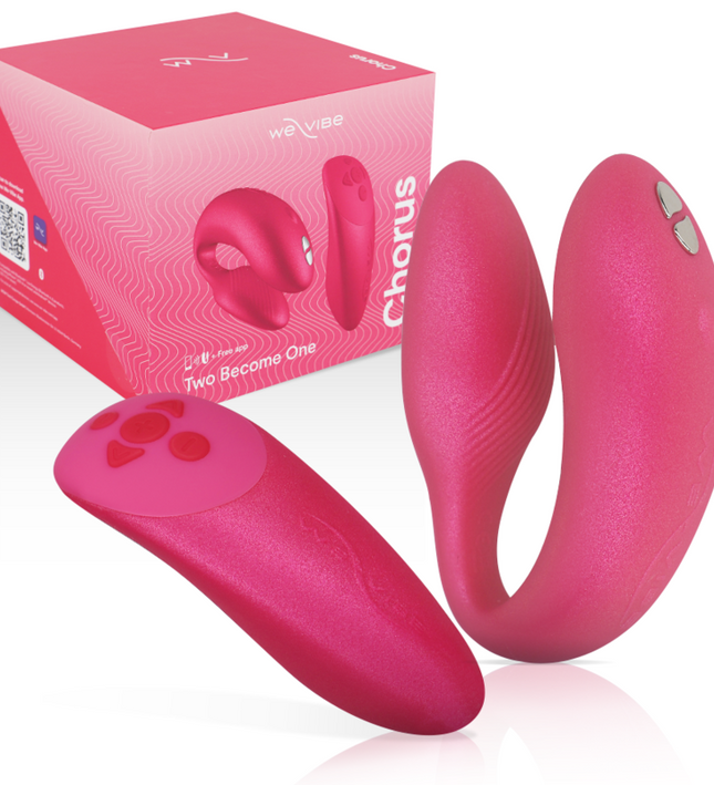 WE-VIBE - CHORUS VIBRATOR FOR COUPLES WITH SQUEEZE CONTROL PINK