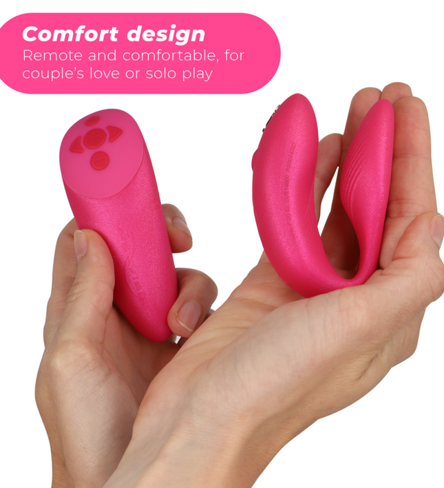 WE-VIBE - CHORUS VIBRATOR FOR COUPLES WITH SQUEEZE CONTROL PINK