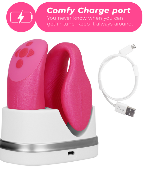 WE-VIBE - CHORUS VIBRATOR FOR COUPLES WITH SQUEEZE CONTROL PINK