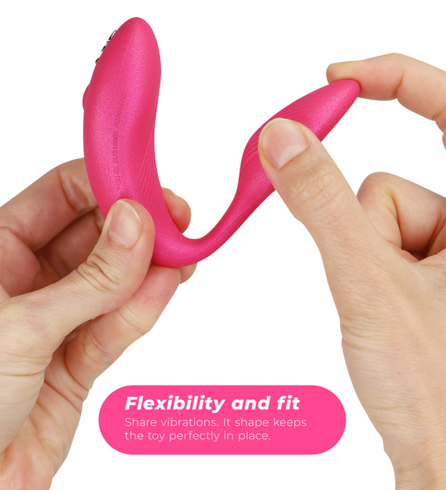 WE-VIBE - CHORUS VIBRATOR FOR COUPLES WITH SQUEEZE CONTROL PINK