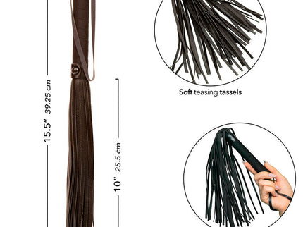 CALEXOTICS - NOCTURNAL FLOGGER LEATHER BLACK