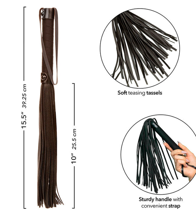 CALEXOTICS - NOCTURNAL FLOGGER LEATHER BLACK