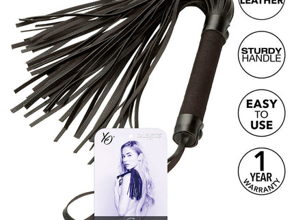 CALEXOTICS - NOCTURNAL FLOGGER LEATHER BLACK