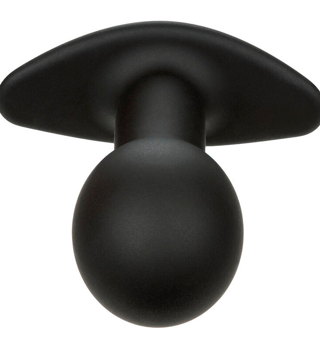 CALEXOTICS - ROCK BOTTOM ANAL PLUG 10 VIBRATIONS SILICONE BLACK