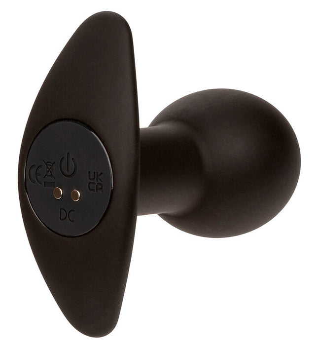 CALEXOTICS - ROCK BOTTOM ANAL PLUG 10 VIBRATIONS SILICONE BLACK