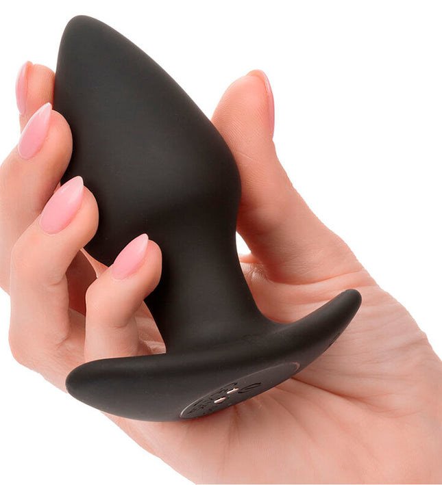 CALEXOTICS - ROCK BOTTOM PERFECT ANAL PLUG 10 VIBRATIONS SILICONE BLACK