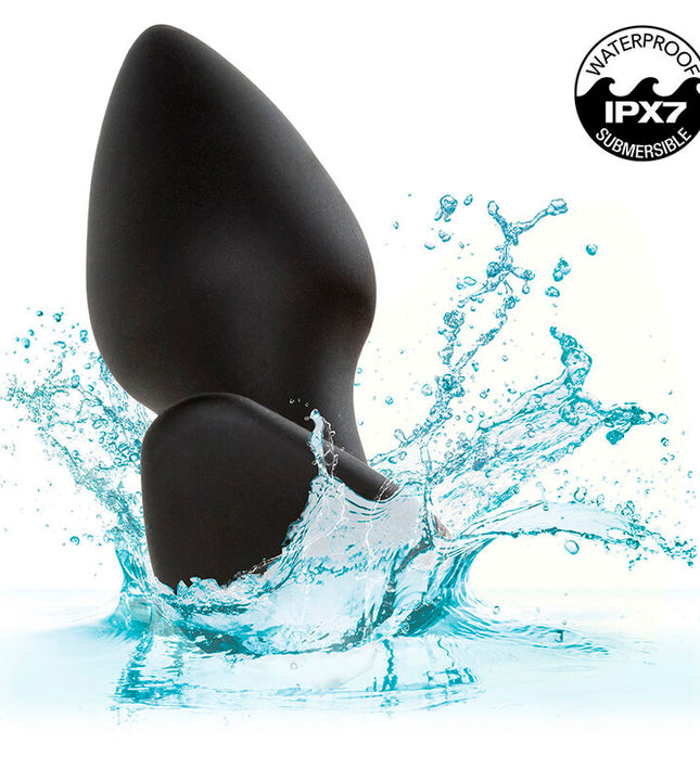 CALEXOTICS - ROCK BOTTOM PERFECT ANAL PLUG 10 VIBRATIONS SILICONE BLACK