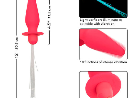 CALEXOTICS - SOUTHERN LIGHTS LIGHT UP ANAL PLUG 10 VIBRATIONS SILICONE PINK