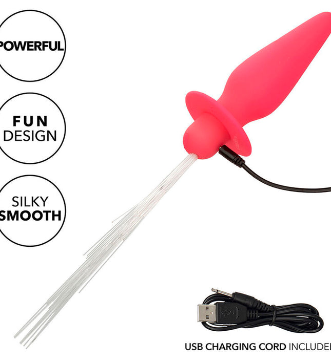 CALEXOTICS - SOUTHERN LIGHTS LIGHT UP ANAL PLUG 10 VIBRATIONS SILICONE PINK