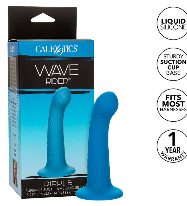 CALEXOTICS - WAVE RIDER RIPPLE ANAL PLUG BLUE