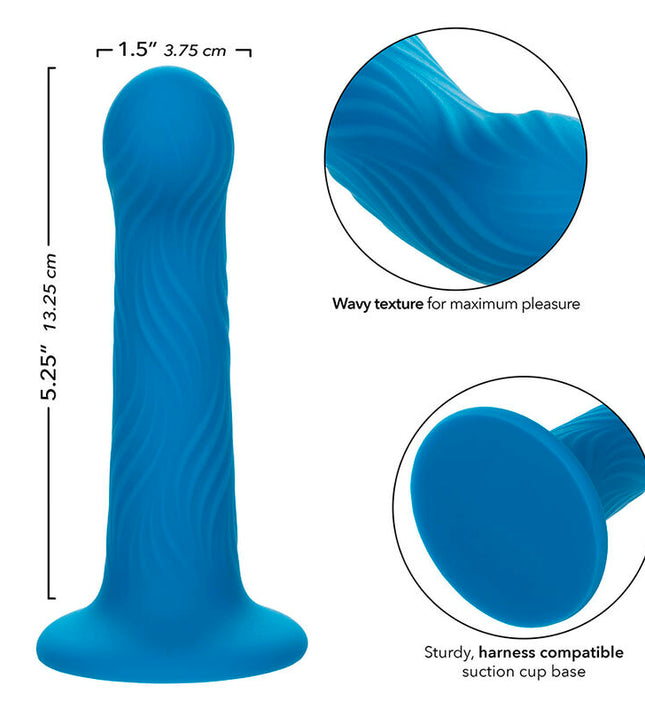 CALEXOTICS - WAVE RIDER RIPPLE ANAL PLUG BLUE