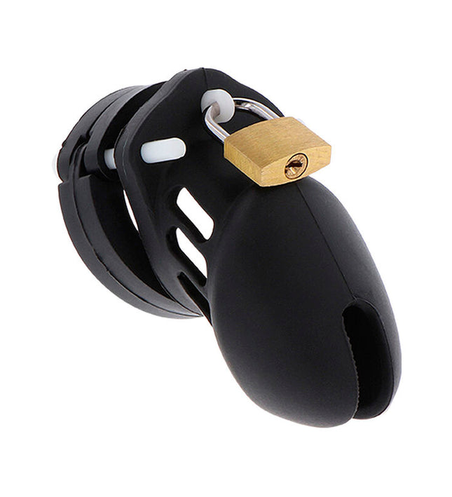 HIDDEN DESIRE - EXTREME CHASTITY COCK CAGE SILICONE SIZE S BLACK