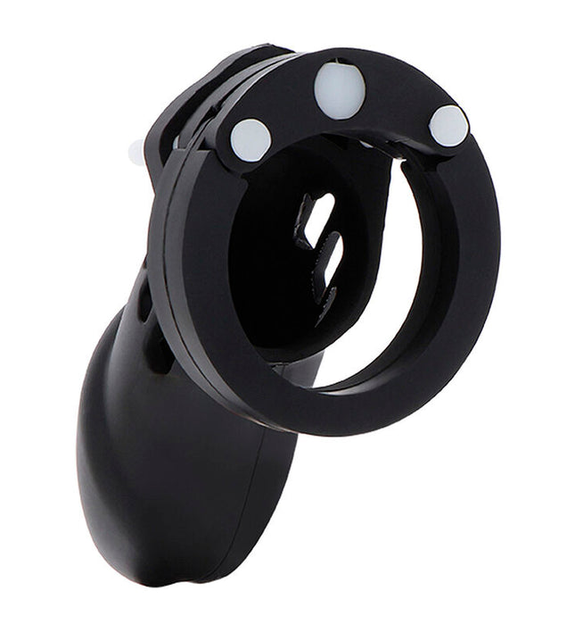 HIDDEN DESIRE - EXTREME CHASTITY COCK CAGE SILICONE SIZE L BLACK